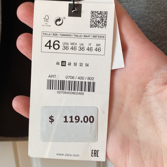 NWT Gray Zara Blazer, Kate Middleton Fave 😍 - Picture 10 of 16